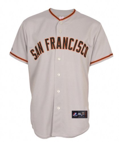 Men's San Francisco Giants 2010 Rc Synthetic Replica Baseball Jersey, Road Gray, S