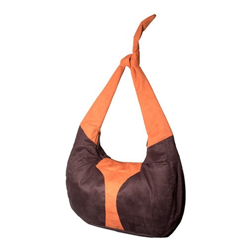 Olive N Figs Olive Chocolate Suede Hobo