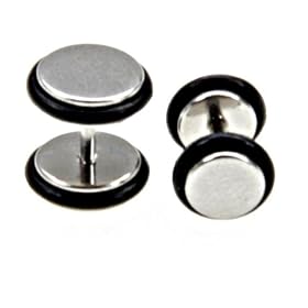 FAKE PLUG SURGICAL STEEL 2g/6.0mm - Sold As A Pair