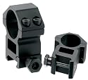 AccuShot Premium 1-Inch Weaver Style See-Thru High-Pro Rings