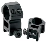 AccuShot Premium 1-Inch Weaver Style See-Thru High-Pro Rings