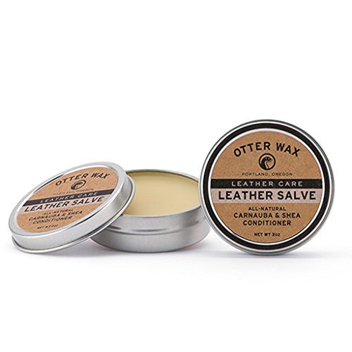 Leather Salve All Natural Leather Conditioner by Otter Wax 2oz Tin Jane T. Toriantioe