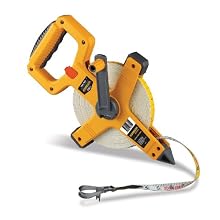 Komelon 6622 Open Reel Fiberglass Tape Measure, 200-Feet
