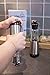Salt and Pepper Grinder Set - 9 Inches Tall Brushed Stainless Steel with Clear Acrylic Body - Adjustable Ceramic Grinding Mechanism
