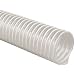 Flx-Thane HD Polyurethane Duct Hose, Clear, For Use With Chips, Shavings