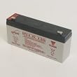 EnerSys Genesis (formerly Yuasa) NP3-6 - 6 Volt/3 Amp Hour Sealed Lead Acid Battery with 0.187 Fast-on Connector.