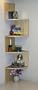 4D Concepts Corner Spacesaver Bookcase, Maple