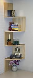 4D Concepts Corner Spacesaver Bookcase, Maple