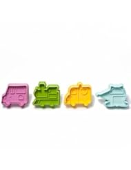 Home: 4 Vehicle Cookie Cutter Set with Van, Ambulance, Train & Helicopter by Kurtzy TM - Kurtzy