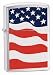 Zippo American Flag Brushed Chrome Pocket Lighter