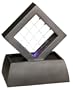 HoMedics WFL-CRS EnviraScape Streaming Waters Illuminated Indoor Fountain, Silver