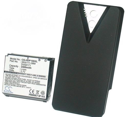 2400mAh Rechargeable Li-ion Battery fits PDA HTC Touch Pro (GSM Version only) - TyTN III - HTC Herman - HTC Raphael - HTC Raphael 100 - HTC Raphael 800 with Extended with back cover 2400mAh Rechargeable Li-ion Battery fits PDA HTC Touch Pro (GSM Version only) - TyTN III - HTC Herman - HTC Raphael - HTC Raphael 100 - HTC Raphael 800 with Extended with back cover