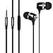 Base Enchance Earphone with mic, QVOIT Ergonomic Noise Isolating Bass Enhanced + Bass Boosted Stereo Surround Sound Audio Earbuds