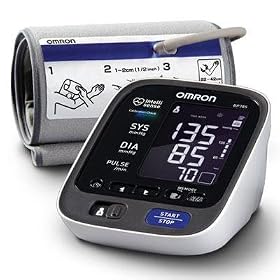 Omron BP785 10 Series Upper Arm Blood Pressure Monitor, Black/white