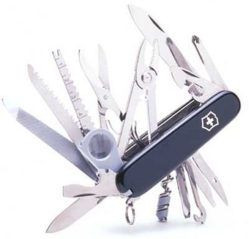 Victorinox Swiss Army Swiss Champ Pocket Knife (Black)