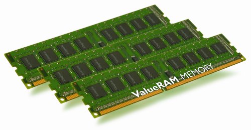 Kingston ValueRAM Server/Workstation KVR1333D3N9K3/6G 6GB 1333MHz DDR3 Non-ECC CL9 DIMM Memory - Kit of 3