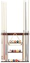 Mizerak P0761 Deluxe Billiard Wall Rack