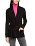 ONLY Damen Strickjacke 15069006/HOLLY LONG CARDIGAN KNT, Gr. 38 (M), Schwarz (BLACK)