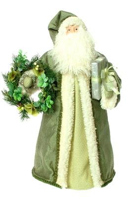 NEW SANTA WITH WREATH AND GIFT