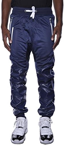 Drop Crotch Lavish Society Tricot PU Workout Joggers Large