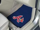 Atlanta Braves Printed Carpet Car Mat 2 Piece Set