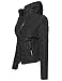 Awesome21 Women's Fine Quality Quilted Design Lined Hoodie Zipper Closure Jacket