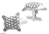 Cufflinks, 'Turtle Smile' 0.9 W 1.1 L
