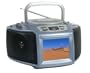 Axion ACN-5515 5" Portable Color TV with CD Player and AM/FM Radio