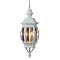 Beveled Glass 3 Light Hanging Lantern - White