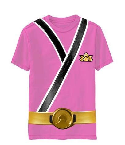 Power Rangers SAMURAI Ranger PINK Uniform Monster Toddler T-shirt (Toddler Large 7T)