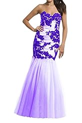 Sweetheart Tulle Beaded Lace Applique Mermaid Evening Dress/Prom Dress/Party Dress/Wedding Dress 