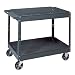 Edsal SC2024 Industrial Gray Commercial Service Cart, Steel, 500lbs Capacity, 24" Width x 32" Height x 36" Depth, 3 Shelves