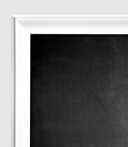 Large Framed Chalkboard 52x36 Inch By 3 Ft With White Frame