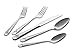 Culina Capri 20pcs Flatware for 4, 18/10 Stainless Steel Silverware Mirror Finish