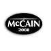 John McCain 2008 Oval Bumper Sticker Decal