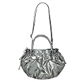 Hollywood Intuition Metallic Satchel - Silver