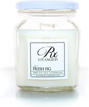 RxCandles 100% Soy Candle, Fig, Large 12.5 Ounce Jar