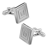 Within Squares by Principessa silver silver plated cufflinks