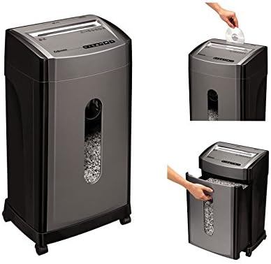 Fellowes Powershred 46Ms Micro-cut Shredder - 12 Per Pass - 78.1 mil x 0.56" Shred Size - 15 Minute Run Time - 8 gal Wastebin Capacity