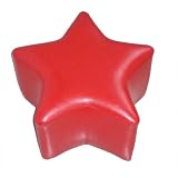 Decorative Novelty Ottoman Stool For Children - Red Star