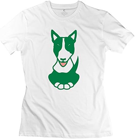 Niken Women's Cute Dog Short-sleeve Crewneck T Shirts XX-Large White