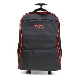 DURAGADGET Executive Lightweight Laptop / Notebook Trolley bag with Heavy duty telescopic handle for Dell Inspiron 15R 15.6" HD, 17R 17.3" HD, M301z 13.3"