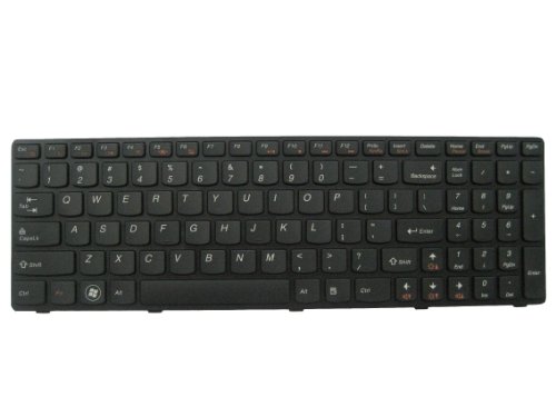 LotFancy New Black keyboard for IBM LENOVO Z570 V570 B570 B570A B570G B575 V570C Y570 Series 25200308 25-200308 MP-10A33US-686A MP-0A T4TQ-US MP-10A3 25013385 25-013385 MP-10A33US-6861 Laptop / Notebook US Layout (Note: Two kinds keyboard for Y570, this can just work for the Y570 previous keyboard with black Frame, (3 screw holes on the back))