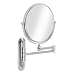 Better Living Products Valet Wall Mount Magnified Mirror, Chrome, 8-Inch