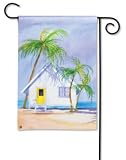 decorative outside flags-BEACH HOUSE BreezeArt Garden Flag 12.5 x 18