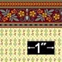 Victorian Irise Wallpaper Dollhouse Miniature Wallpaper.