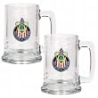 Club Deportivo Chivas Usa - 2pc 15oz Glass Tankard Set - Primary Team Logo