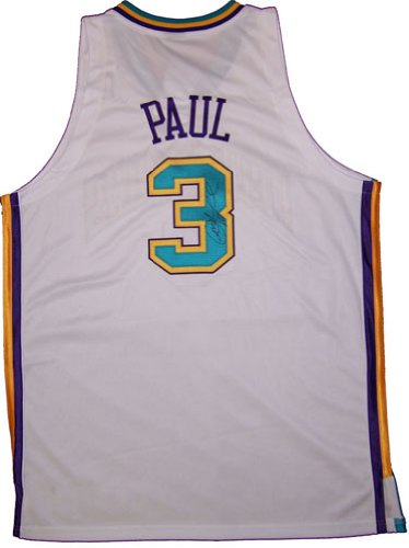 Chris Paul Autograph/Signed New Orleans Hornets White Basketball Jersey