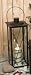 LATERNE STANDLATERNE MILANO ANTIK SCHWARZ METALL 50 CM EISEN