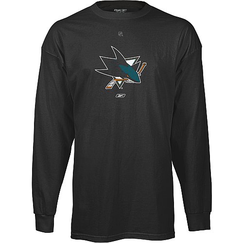 Reebok San Jose Sharks Primary Logo Long Sleeve T-Shirt Extra Large